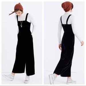 NWOT Madewell Velvet Jumpsuit